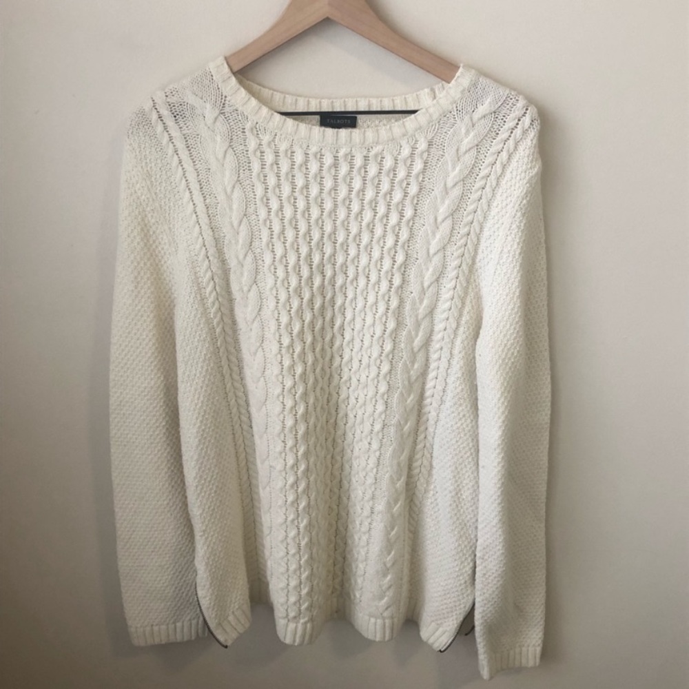 Talbots Cable Knit Sweater - Picture 2 of 6